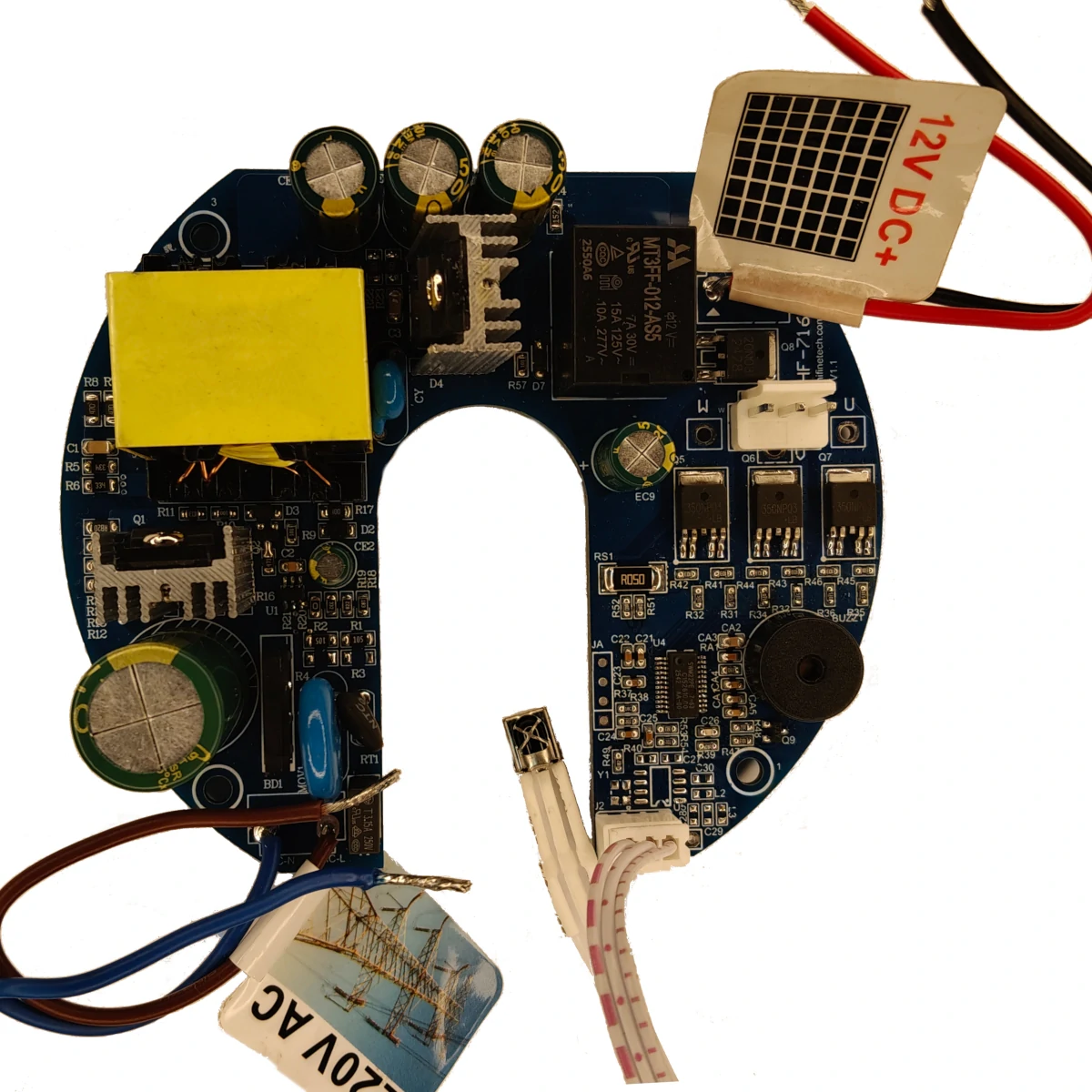 7160A 60W BLDC AC DC fan control card PCB with IR remote for ceiling fan circuit board