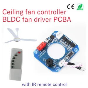 Solar fan driver board PCB with remote control