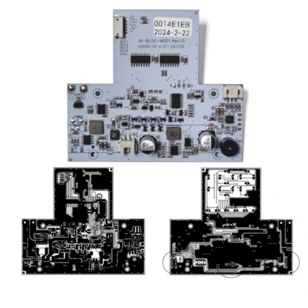 DC stand fan drive PCB FOC sensorless