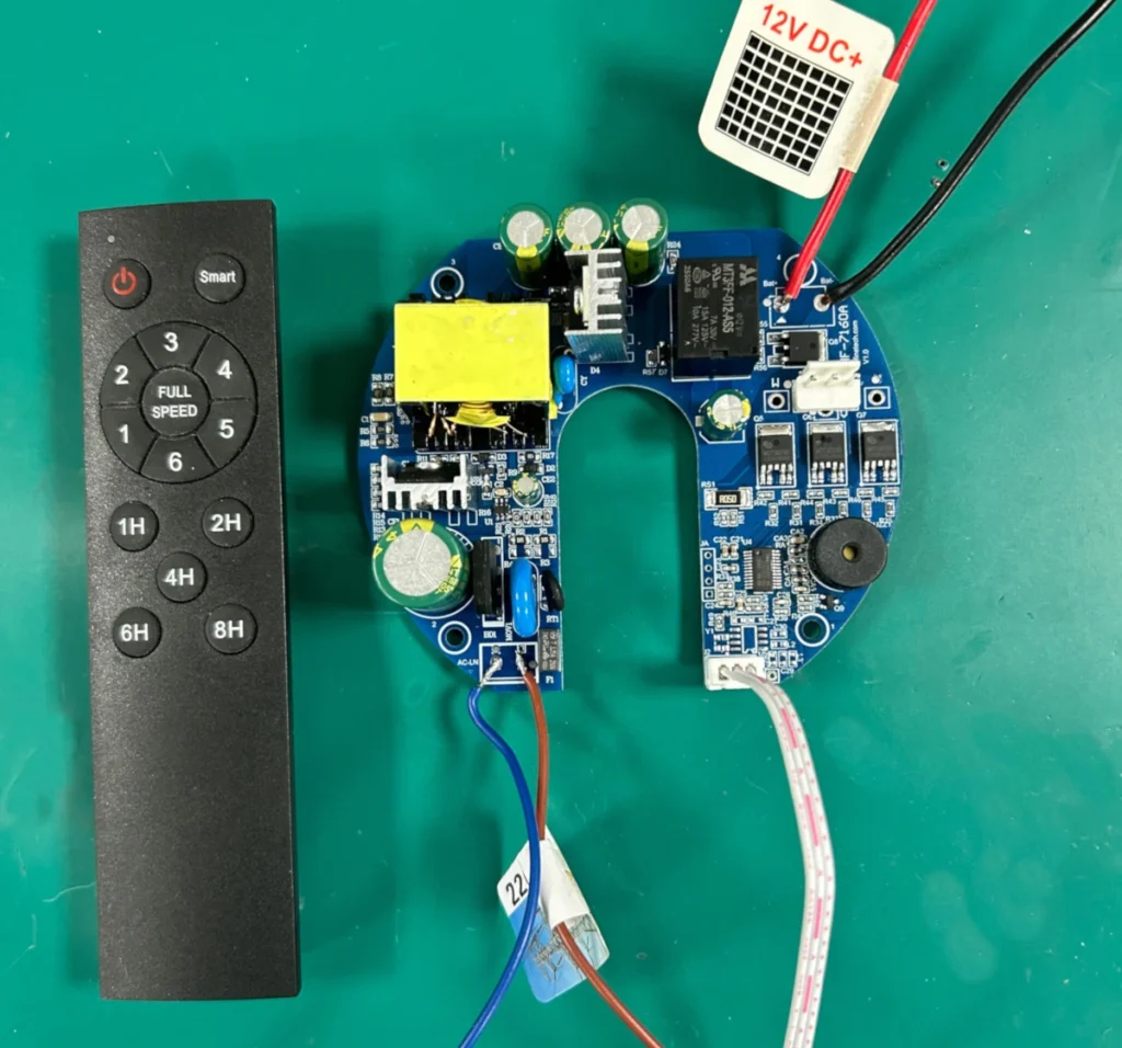 HF-7160A AC DC ceiling fan PCB with remote 60 watts Universal Driver circuit board Card IR