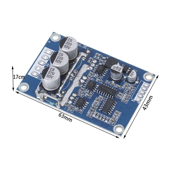 No Hall for DC Motor Speed Control Over Current and Short Circuit