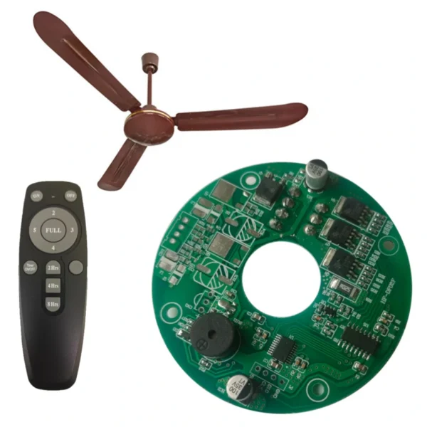 Ceiling Fan Circuit Kit Module PCB DC 12v Solar fan BLDC motor ac-dc ceiling fan control card 30Watt 60Watt